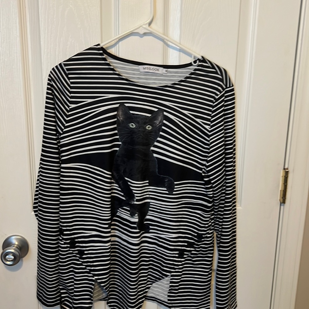 Misslook cat shirt Med